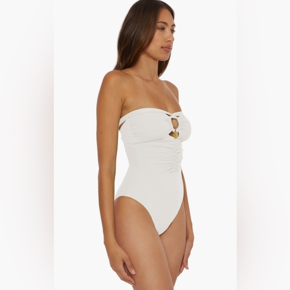Soluna Shell One-Piece Swimsuit, White, Size X-Large, $148 - Picture 2 of 12